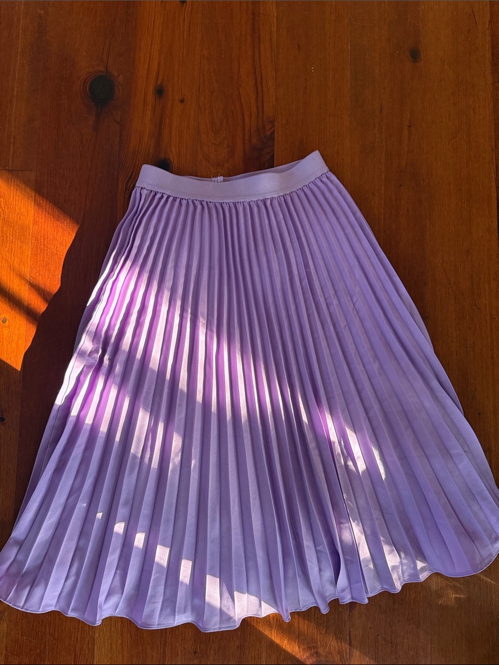 Grace Karin Lavender Pleated Skirt size small